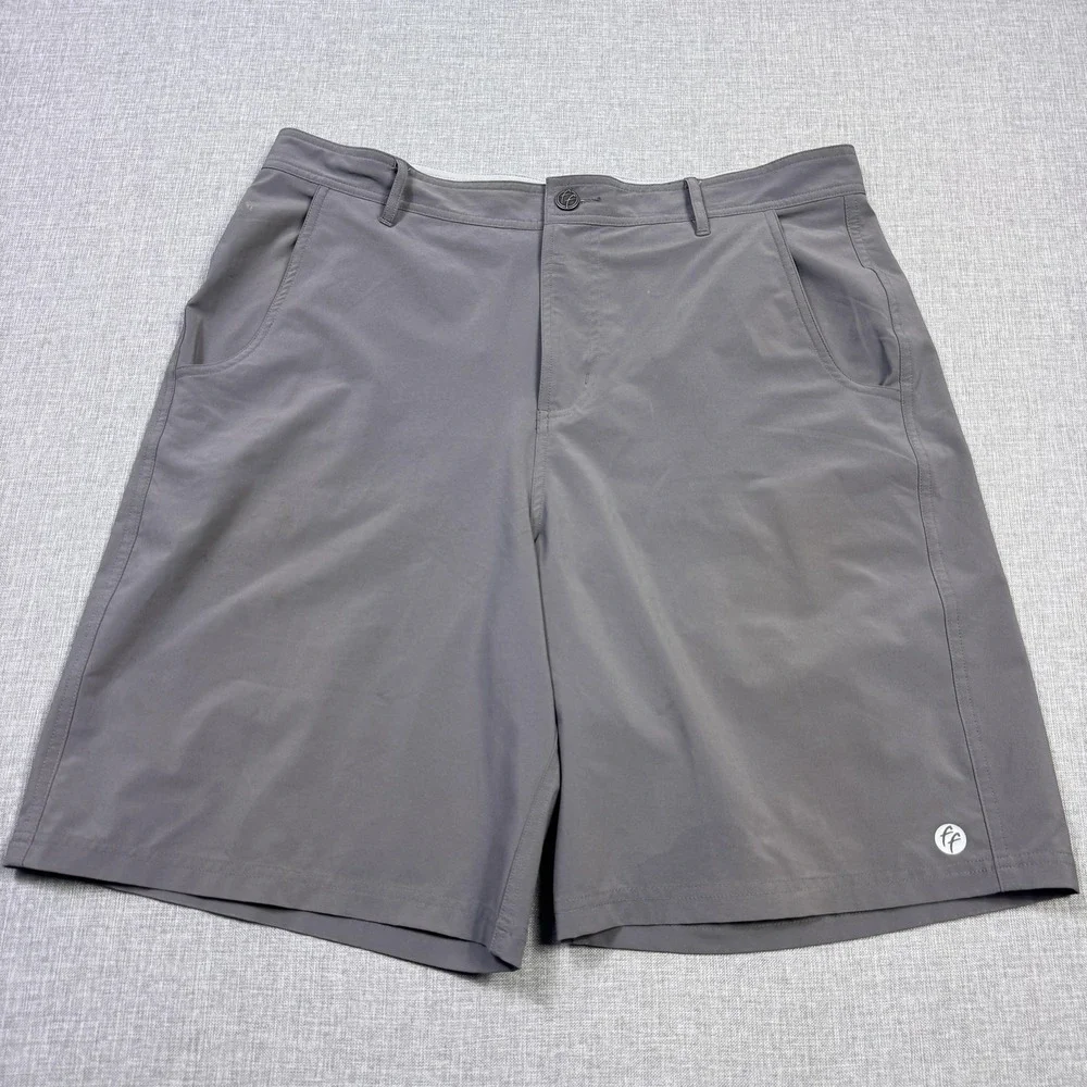 Free Fly Shorts Mens 36‎ Gray Polyester Spandex Stretch 11 Inseam Performance
